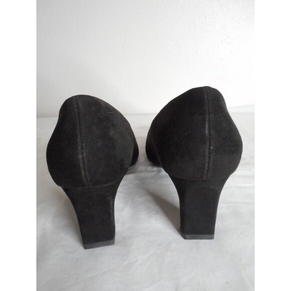 NWOB Naturalizer Black Suede Pumps Womens Sz 9M 2.5" heel - Picture 3 of 8